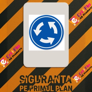 Indicator de circulatie pentru sens giratoriu, Sticker autocolant - Img 2