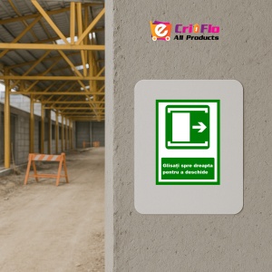 Indicator De iesire glisati spre dreapta pentru a deschide, Sticker autocolant - Img 5