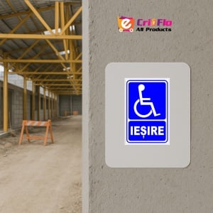 Indicator De iesire pentru persoane cu handicap, Sticker autocolant - Img 5