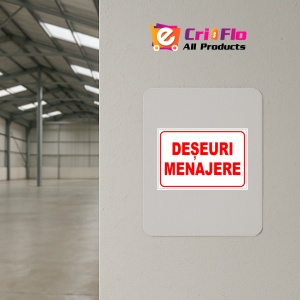Indicator De informare deseuri menajere, Sticker autocolant - Img 3