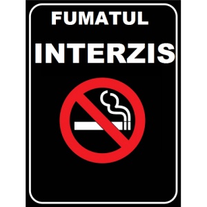 Indicator De interzicere fumatul interzis, Sticker autocolant
