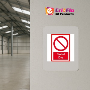 Indicator De interzicere parcare cu textul personalizat, Sticker autocolant - Img 3