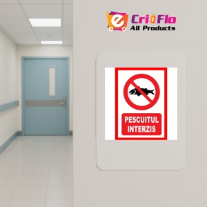 Indicator De interzicere pescuitul interzis, Sticker autocolant - Img 4