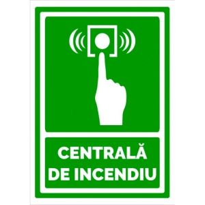 Indicator De securitate centrala de incendiu, Sticker autocolant