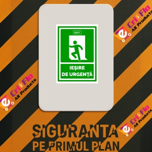 Indicator De securitate iesirea de urgenta, Sticker autocolant - Img 2