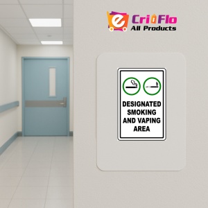Indicator Designated smoking and vaping area signs, Sticker autocolant - Img 4