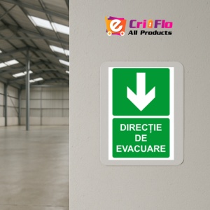 Indicator Directie de evacuare 2, Sticker autocolant - Img 4