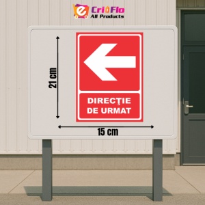 Indicator Directie de urmat stanga, Sticker autocolant - Img 2