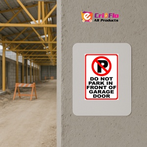 Indicator Do Not Park in Front of Garage Door Sign, Sticker autocolant - Img 5