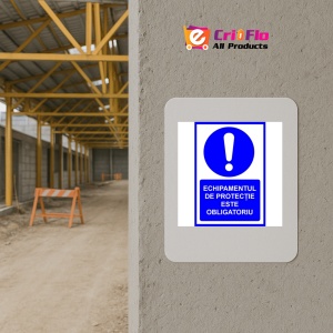 Indicator Echipamentul de protectie este obligatoriu, Sticker autocolant - Img 5