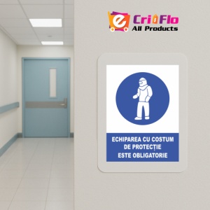 Indicator Echipararea cu costum este obligatorie, Sticker autocolant - Img 5