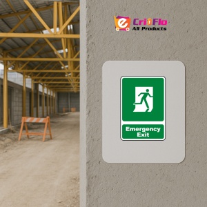 Indicator Emergency exit sign, Sticker autocolant - Img 5