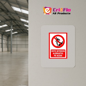 Indicator Este interzis alergatul pe scari, Sticker autocolant - Img 3