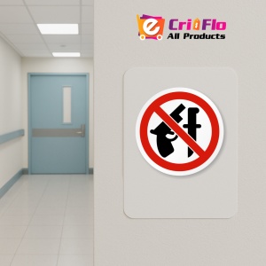 Indicator Eticheta fara arme permise, Sticker autocolant - Img 4