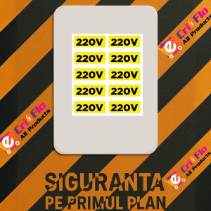 Indicator Etichete 220v, Sticker autocolant - Img 2