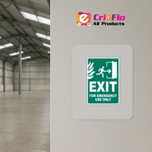 Indicator Exit For Emergency Use Only Sign, Sticker autocolant - Img 3
