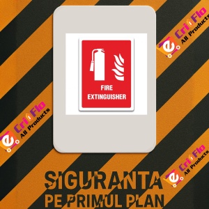 Indicator EXTINGUISHER SIGN, Sticker autocolant - Img 2