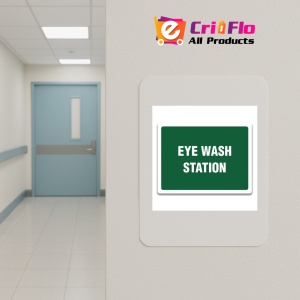 Indicator EYE WASH STATION SIGN, Sticker autocolant - Img 4