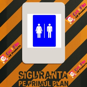 Indicator Female Male Toilet Sign Symbols Only, Sticker autocolant - Img 2