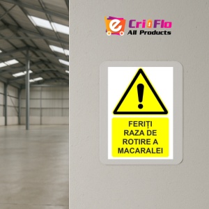 Indicator Feriti raza de rotire a macaralei indicator de avertizare, Sticker autocolant - Img 4