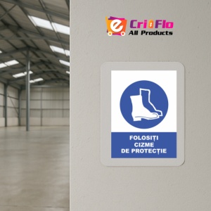 Indicator Folositi cizme de protectie, Sticker autocolant - Img 4