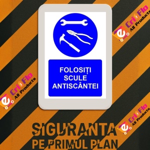 Indicator Folositi scule antiscantei indicator de obligativitate, Sticker autocolant - Img 3