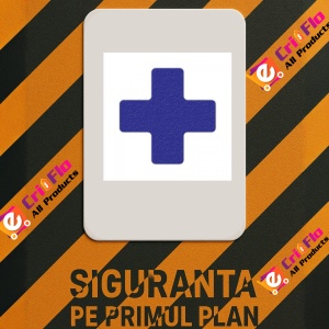Indicator Forma + albastra pentru pardoseala din depozite si hale, Sticker autocolant - Img 2
