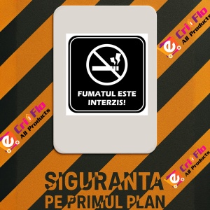 Indicator Fumatul este interzis, Sticker autocolant - Img 2