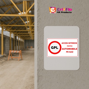Indicator Gpl acces interzis pentru automobile pe gaz, Sticker autocolant - Img 5