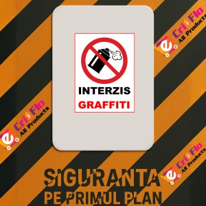 Indicator Graffiti interzis, Sticker autocolant - Img 2