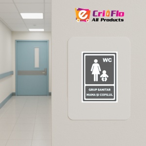 Indicator Gri grup sanitar mama si copilul, Sticker autocolant - Img 4