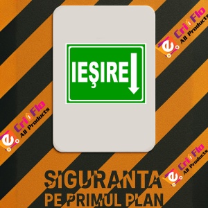 Indicator Iesire in sageata in jos, Sticker autocolant - Img 2