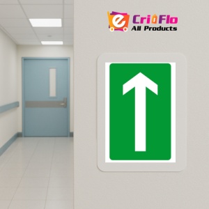 Indicator Indicator evacuare sageata sus, Sticker autocolant - Img 5