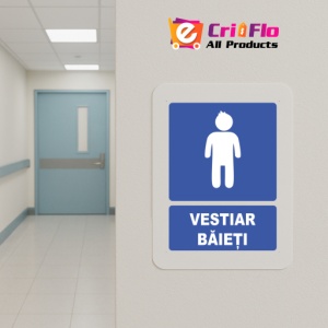 Indicator Indicator vestiar baieti, Sticker autocolant - Img 5