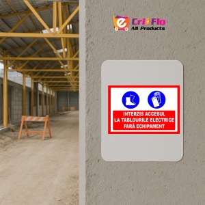 Indicator Interzis accesul la tablourile electrice fara echipament, Sticker autocolant - Img 5