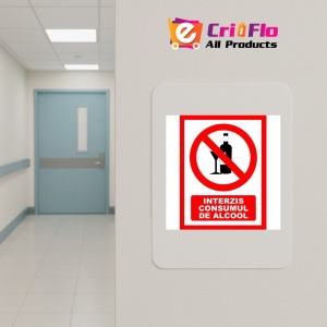 Indicator Interzis consumul de alcool, Sticker autocolant - Img 4