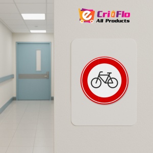 Indicator Interzis pentru biciclisti, Sticker autocolant - Img 4
