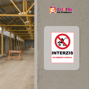 Indicator Interzis sa parasesti copilul, Sticker autocolant - Img 5