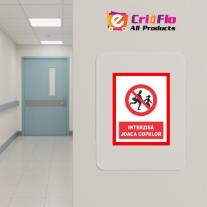 Indicator Interzisa joaca copiilor, Sticker autocolant - Img 4