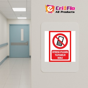 Indicator Interzisa utilizarea telefoanelor mobile, Sticker autocolant - Img 4