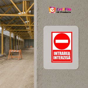 Indicator Intrarea interzisa, Sticker autocolant - Img 5