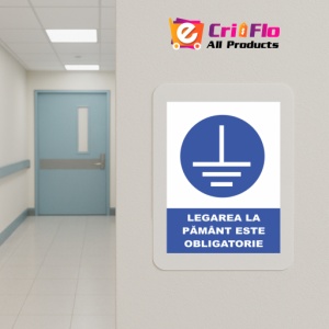 Indicator Legarea la pamant este obligatorie, Sticker autocolant - Img 5
