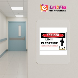 Indicator Linii electrice sunt ingropate in pamant, Sticker autocolant - Img 4