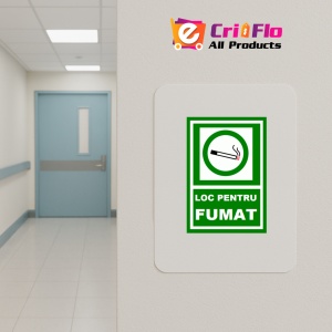 Indicator Loc de fumat v1, Sticker autocolant - Img 4