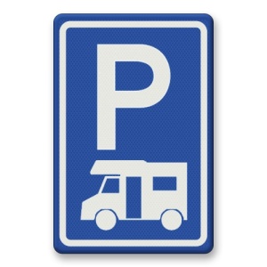Indicator Loc de parcare autocaravana, Sticker autocolant