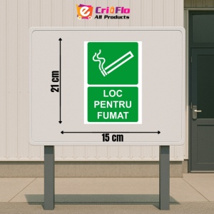 Indicator Loc pentru fumat v1, Sticker autocolant - Img 2