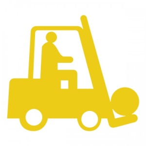 Indicator Marcaje cu simbol pentru stivuitor, Sticker autocolant