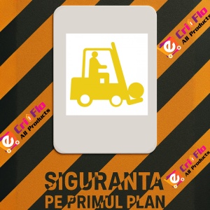 Indicator Marcaje cu simbol pentru stivuitor, Sticker autocolant - Img 2