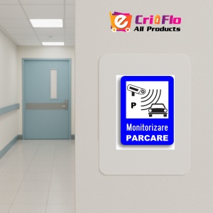 Indicator Monitorizare parcare, Sticker autocolant - Img 4