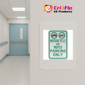 Indicator Motorcycle and Moped Parking Only Sign, Sticker autocolant - Img 4